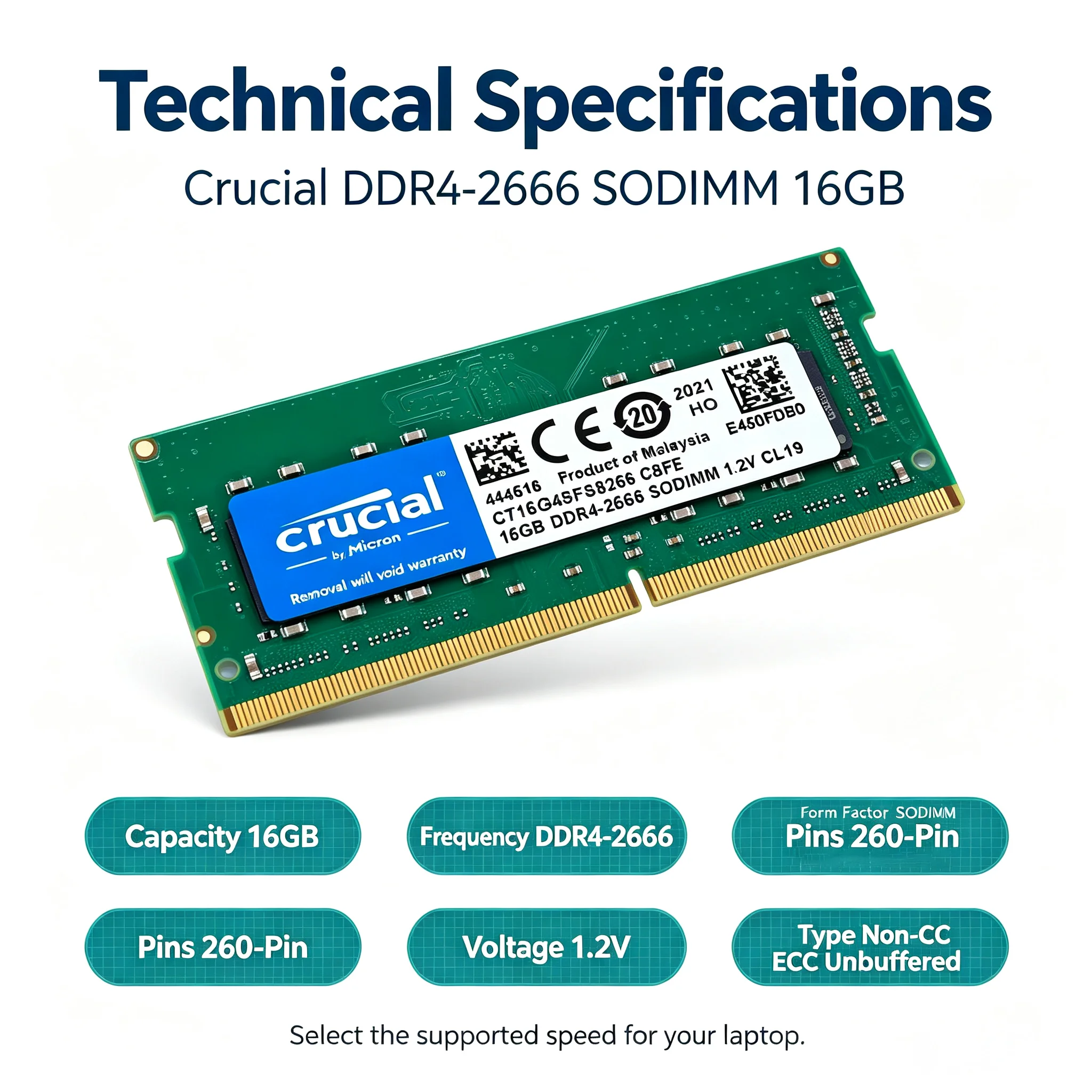 Crucial DDR4 Laptop RAM SODIMM - Sodimm Ddr4 review and price