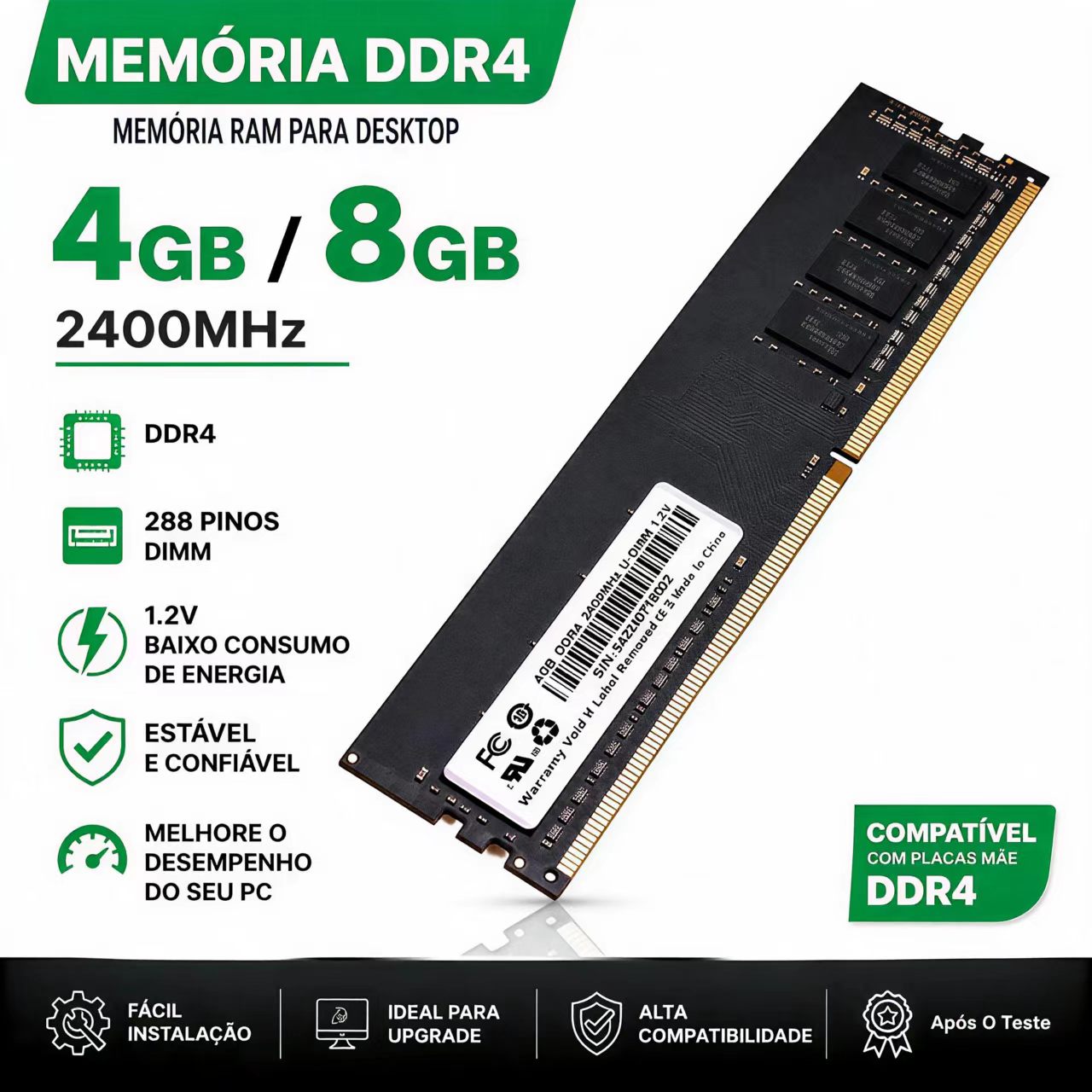 DDR4 RAM 4GB 8GB 2400MHz Deskt - Ddr4 2400Mhz review and price