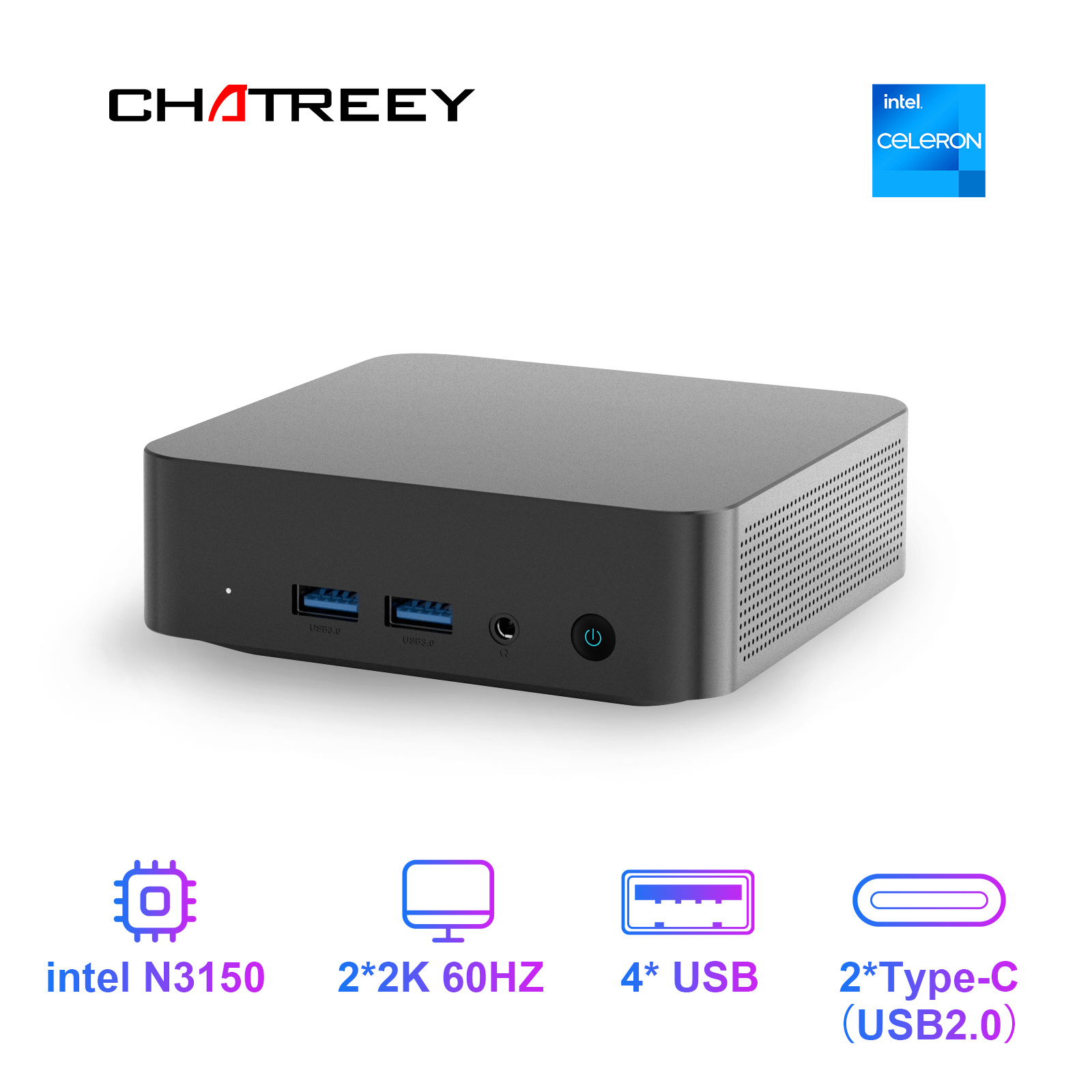 Chatreey  Mini PC T9 N3150  DD - Ddr3 8Gb review and price